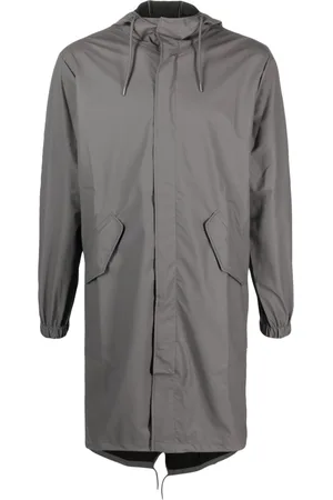 Rains Fishtail drawstring-hood coated parka