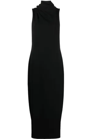 Giorgio Armani Cowl-neck sleeveless maxi dress