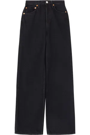 RE/DONE High-rise wide-leg jeans