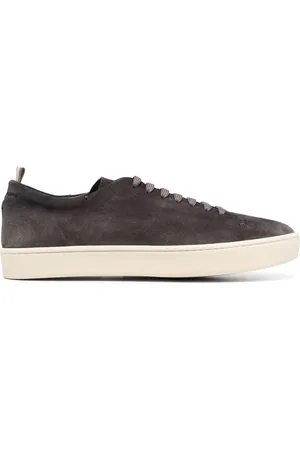 Officine creative Logo-debossed low-top suede sneakers