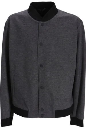 HUGO BOSS Mélange-effect bomber jacket