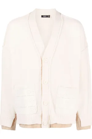 FIVE CM Embroidered-detail knitted cardigan