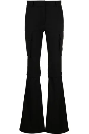 ANDREADAMO Mid-rise detachable flared trousers