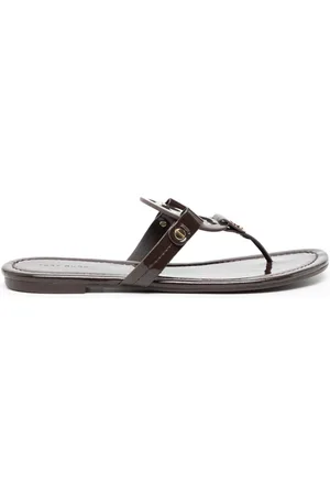 Tory Burch Miller logo-plaque leather sandals