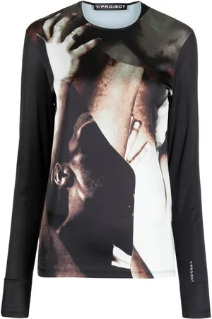 Y / PROJECT Body Collage-print long-sleeve T-shirt