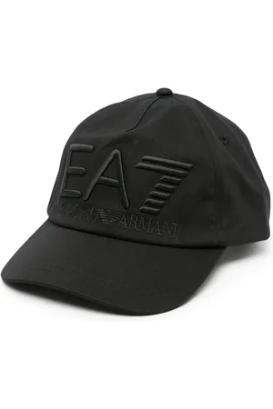 EA7 Logo-embroidered cotton baseball cap