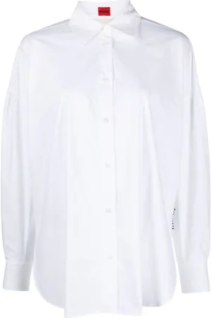HUGO BOSS Lace-up cotton shirt