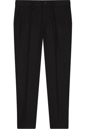 Dolce & Gabbana Embroidered-logo smart trousers