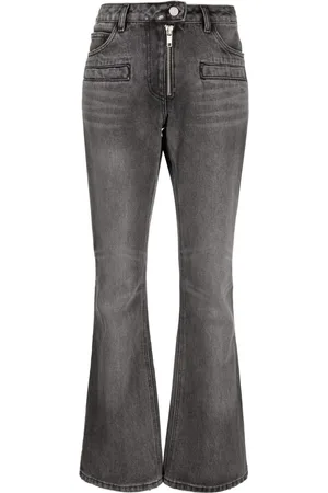 Courrèges Mid-rise cotton flare jeans