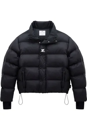 Courrèges Logo-embroidered puffer jacket