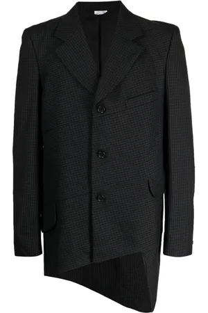 Comme des Garçons Check-print wool blazer