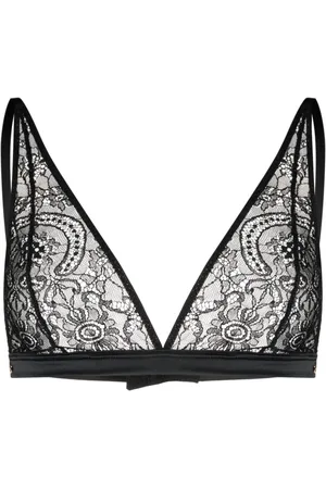 ANINE BING Lace-trim triangle bra