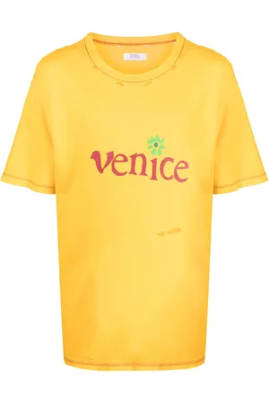 ERL Slogan-print ripped T-shirt