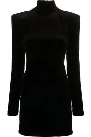 Patou Stretch-velvet minidress