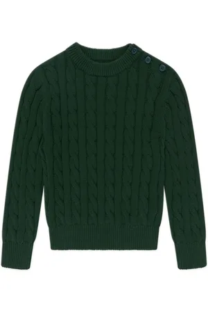 Rachel Riley Cable-knit cotton jumper
