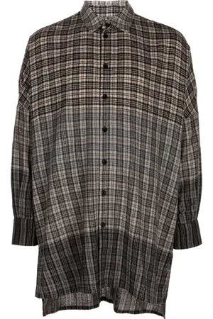 TOOGOOD Check-print wool shirt