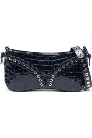 Ludovic De Saint Sernin The Cleavage crocodile-embossed leather shoulder bag