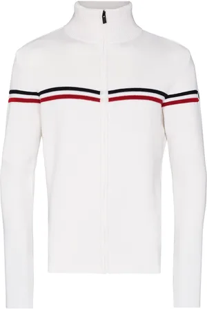Fusalp Horizontal-stripe zip-up cardigan