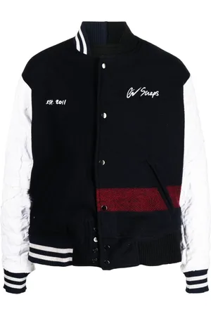 GREG LAUREN Slogan-embroidered bomber jacket
