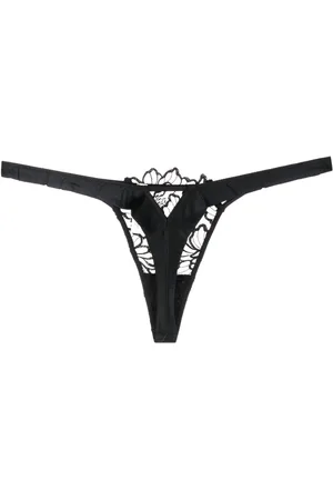 FLEUR DU MAL Whitney embroidered thong