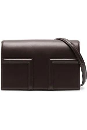 Totême T Flap leather crossbody bag