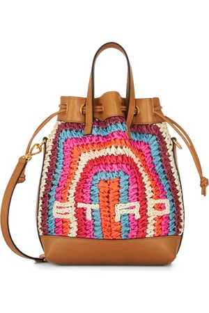 Etro Crochet logo-detail tote bag
