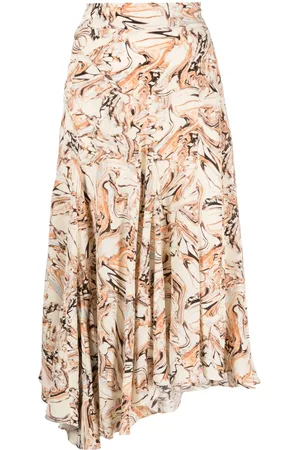 Isabel Marant Toscane silk midi skirt