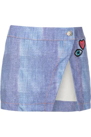 AMIR SLAMA Patch-detail mini skirt