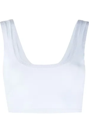 Alexander Wang Rhinestone-trim cropped top