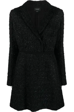 Giambattista Valli V-neck tweed minidress
