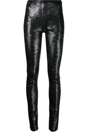 JUNYA WATANABE Mid-rise high-shiny leggings