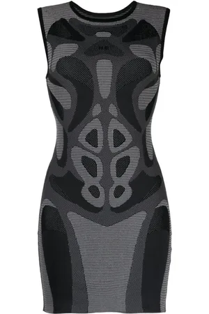 HELIOT EMIL Patterned intarsia-knit sleeveless dress