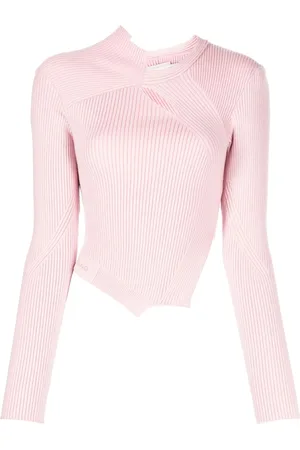 Feng Chen Wang Cut-out detailing ribbed-knit jumper