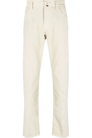 sartoria tramarossa Leonardo logo-patch slim-fit trousers
