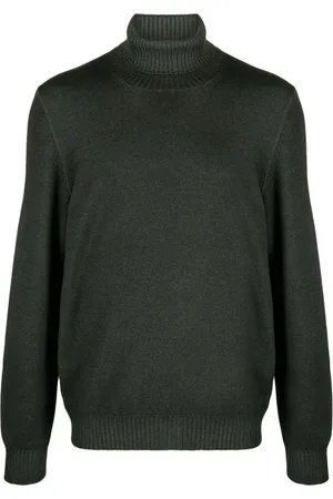 BARBA Roll-neck virgin-wool jumper
