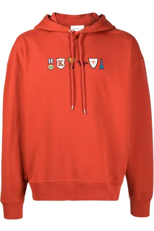 Maison Kitsuné Prizes motif-embroidered cotton hoodie