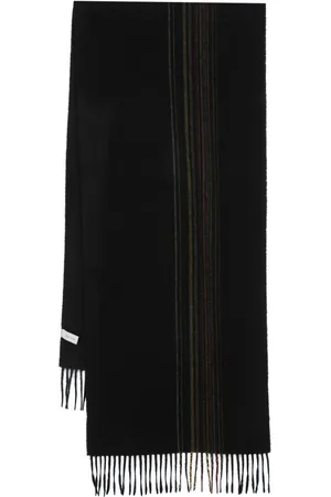 Paul Smith Signature Stripe fringed scarf