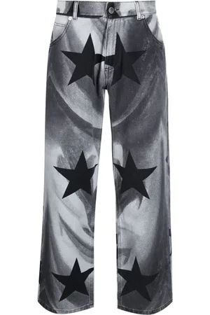 Liberal Youth Ministry Photograph-print cotton cropped jeans