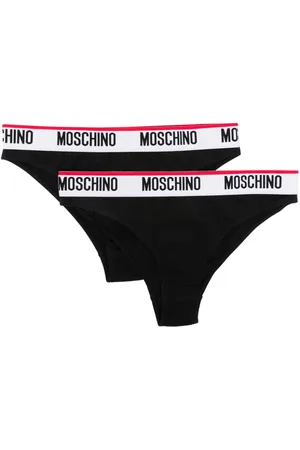 Moschino Logo-band cotton-blend briefs (pack of two)
