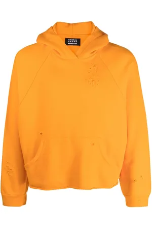 Liberal Youth Ministry Distressed-finish cropped hoodie