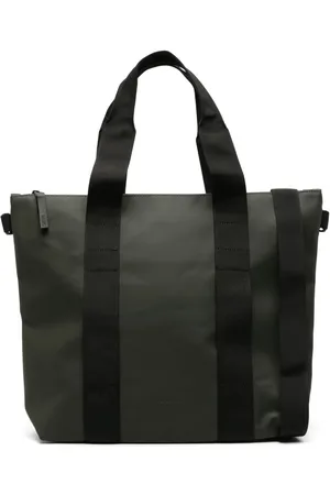 Rains Logo-debossed tote bag