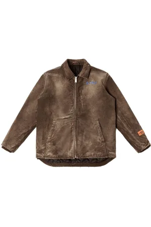 Heron Preston Logo-patch cotton jacket