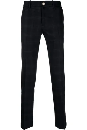 Jacob Cohen Plaid-check wool-blend tapered trousers