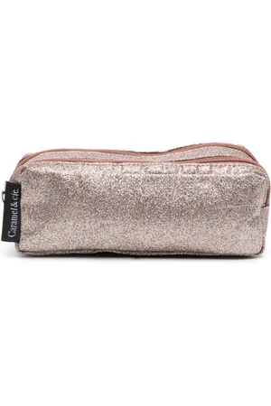 Caramel Logo-tag glitter-detail bag
