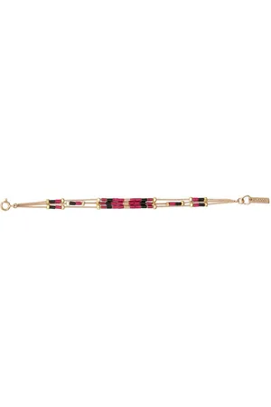 Isabel Marant New Color Strip beaded bracelet