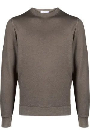 Jacob Cohen Logo-patch fine-knit jumper