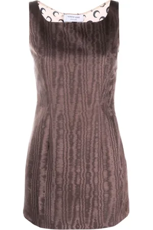 Marine Serre Crescent-Moon panelled minidress