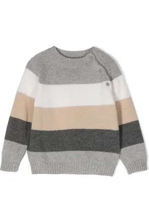 Il gufo Striped virgin-wool jumper