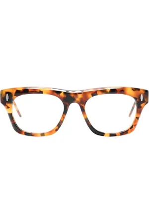 Eyepetizer Tortoiseshell-effect round-frame glasses