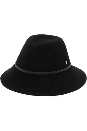 HELEN Logo-plaque felt fedora hat
